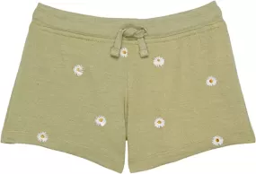 Vintage Havana- Embroidered Sunflower Shorts- Girls