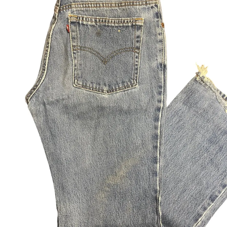 Vintage Levis 517 Blue Boot Cut Jeans (W28)