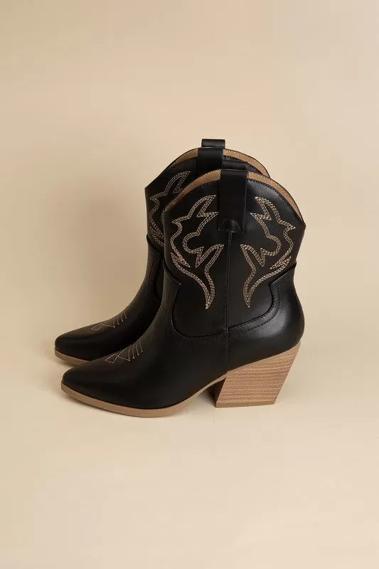 Western Flair Embroidered Cowgirl Boots