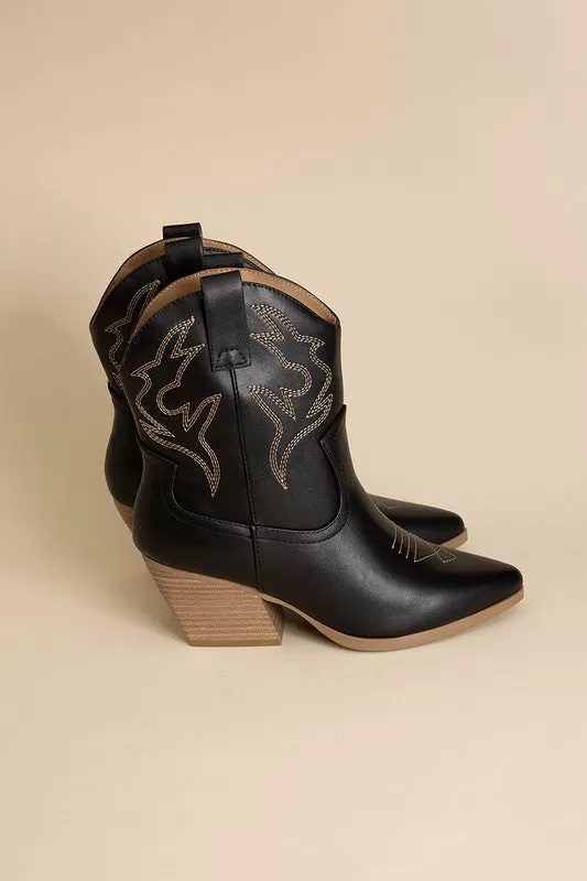 Western Flair Embroidered Cowgirl Boots