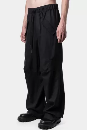 Wide wool pants