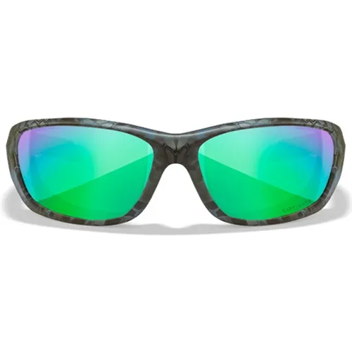 Wiley X WX GRAVITY Safety Glasses - Kryptek® Neptune™ Frame, CAPTIVATE™ Polarized Green Mirror Lens CCGRA12