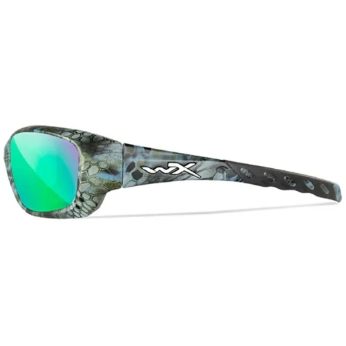 Wiley X WX GRAVITY Safety Glasses - Kryptek® Neptune™ Frame, CAPTIVATE™ Polarized Green Mirror Lens CCGRA12