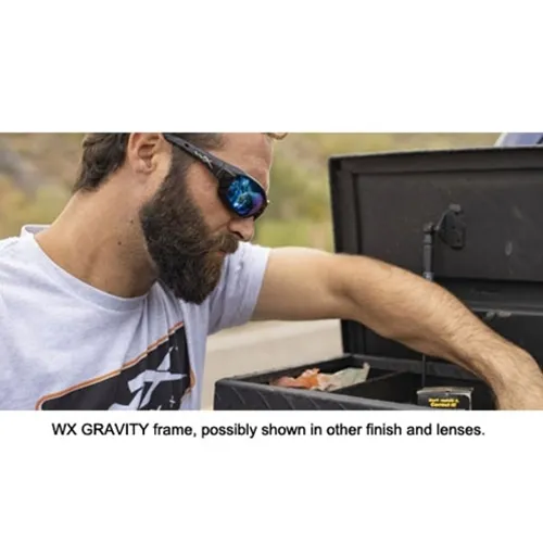 Wiley X WX GRAVITY Safety Glasses - Kryptek® Neptune™ Frame, CAPTIVATE™ Polarized Green Mirror Lens CCGRA12