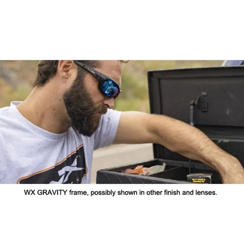 Wiley X WX GRAVITY Safety Glasses - Matte Black Frame, Photochromic Smoke Grey Lens CCGRA05