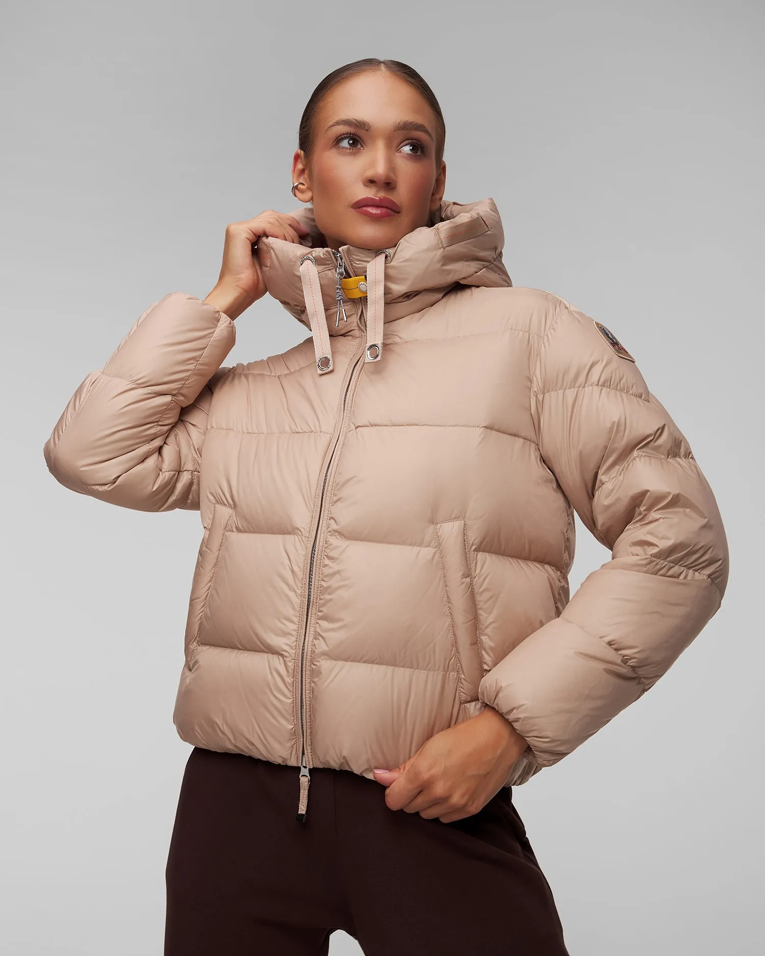 Women's beige down jacket Parajumpers Tilly 24WMPWPUHY32-253