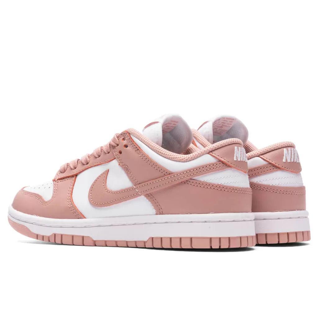 Women's Dunk Low - White/Rose Whisper