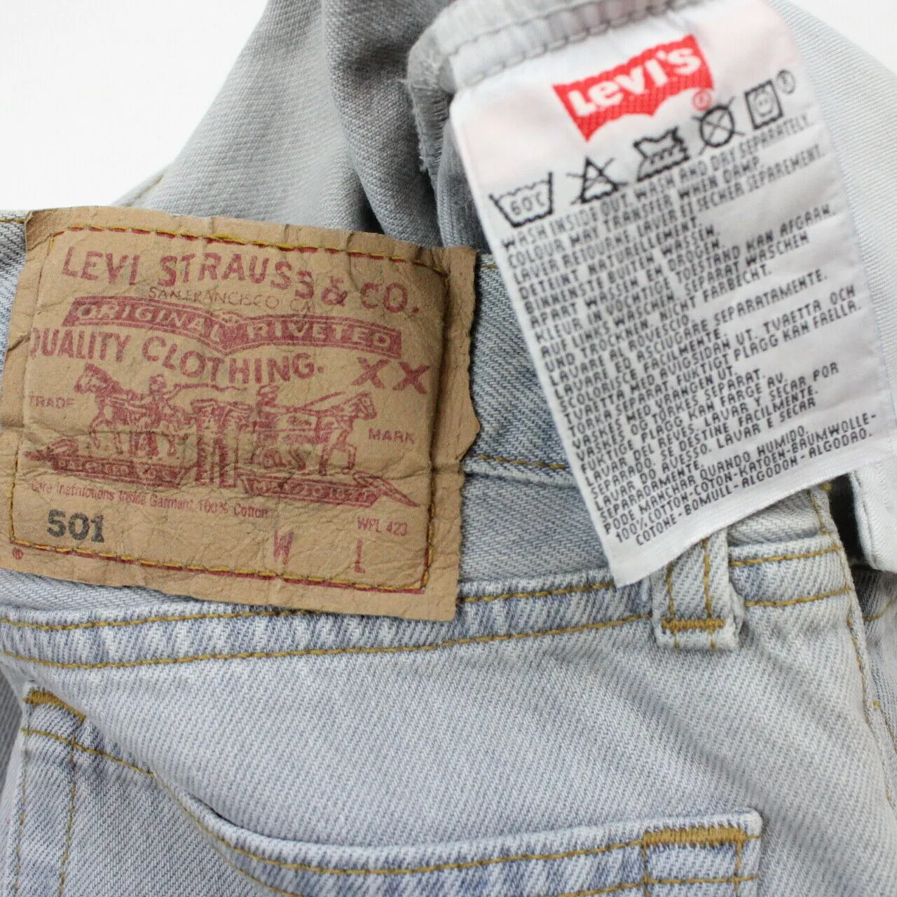 Womens LEVIS 501 Jeans Grey | W26 L34