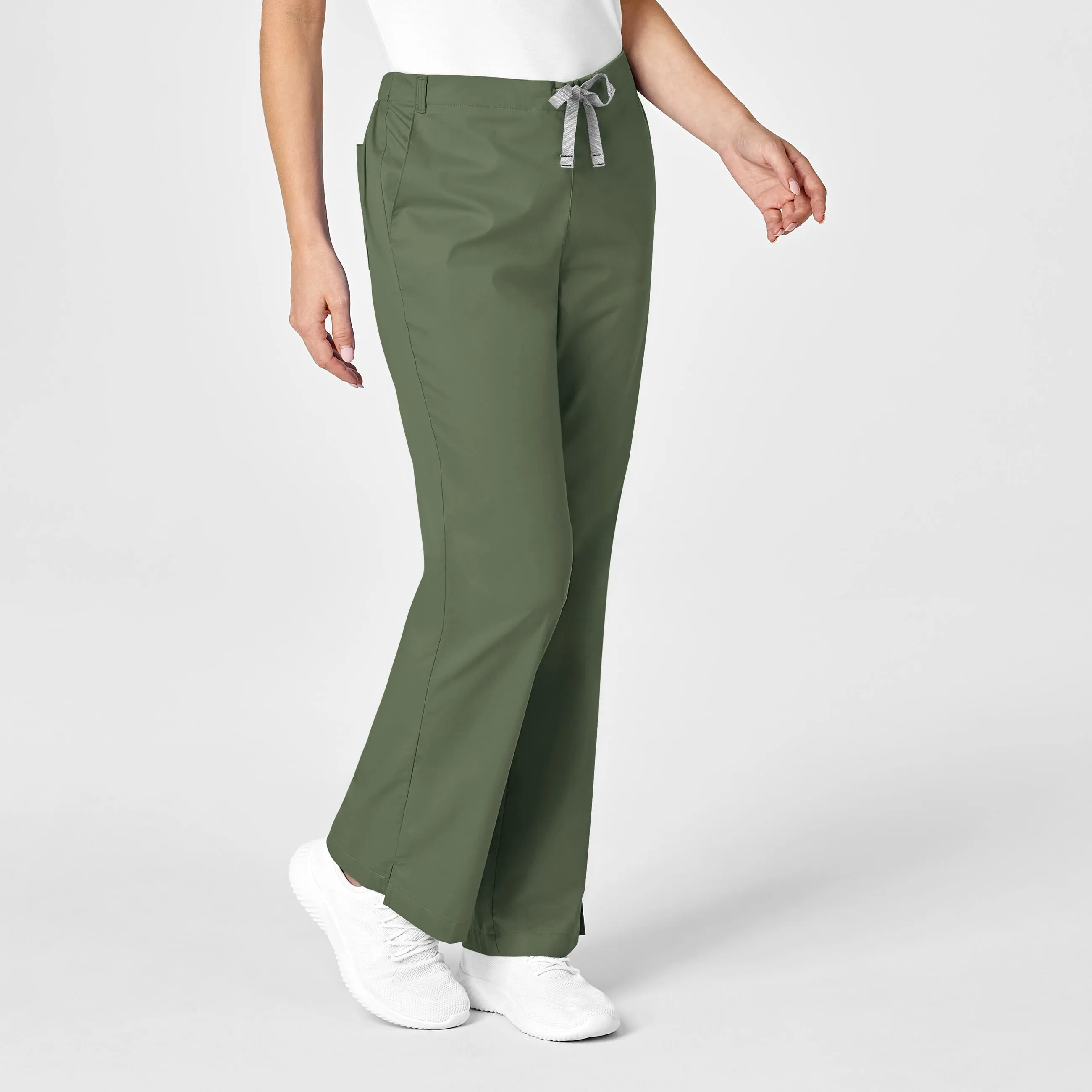 WonderWORK Women's Flare Leg Scrub Pant - Olive