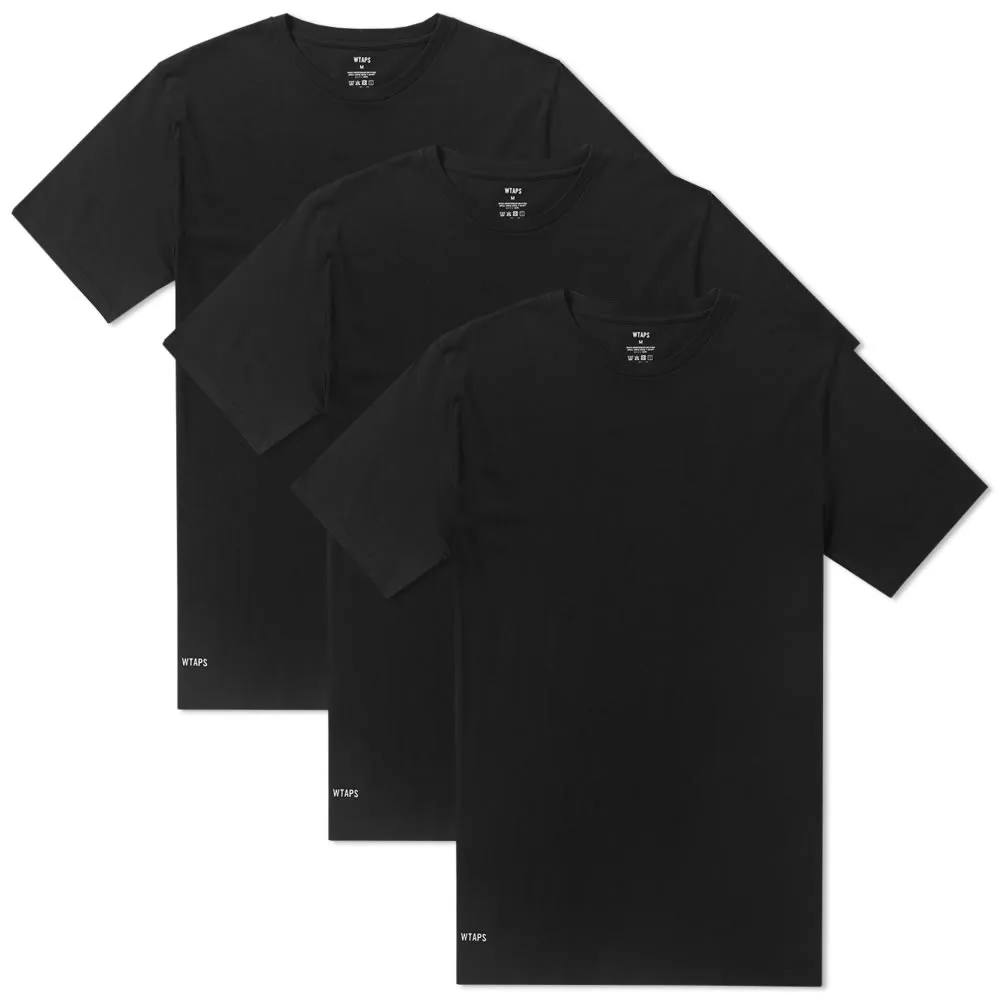 WTAPS Skivvies Tee - 3 PackBlack