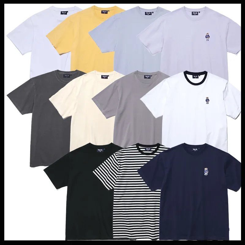 YALE  |Unisex Street Style Cotton T-Shirts