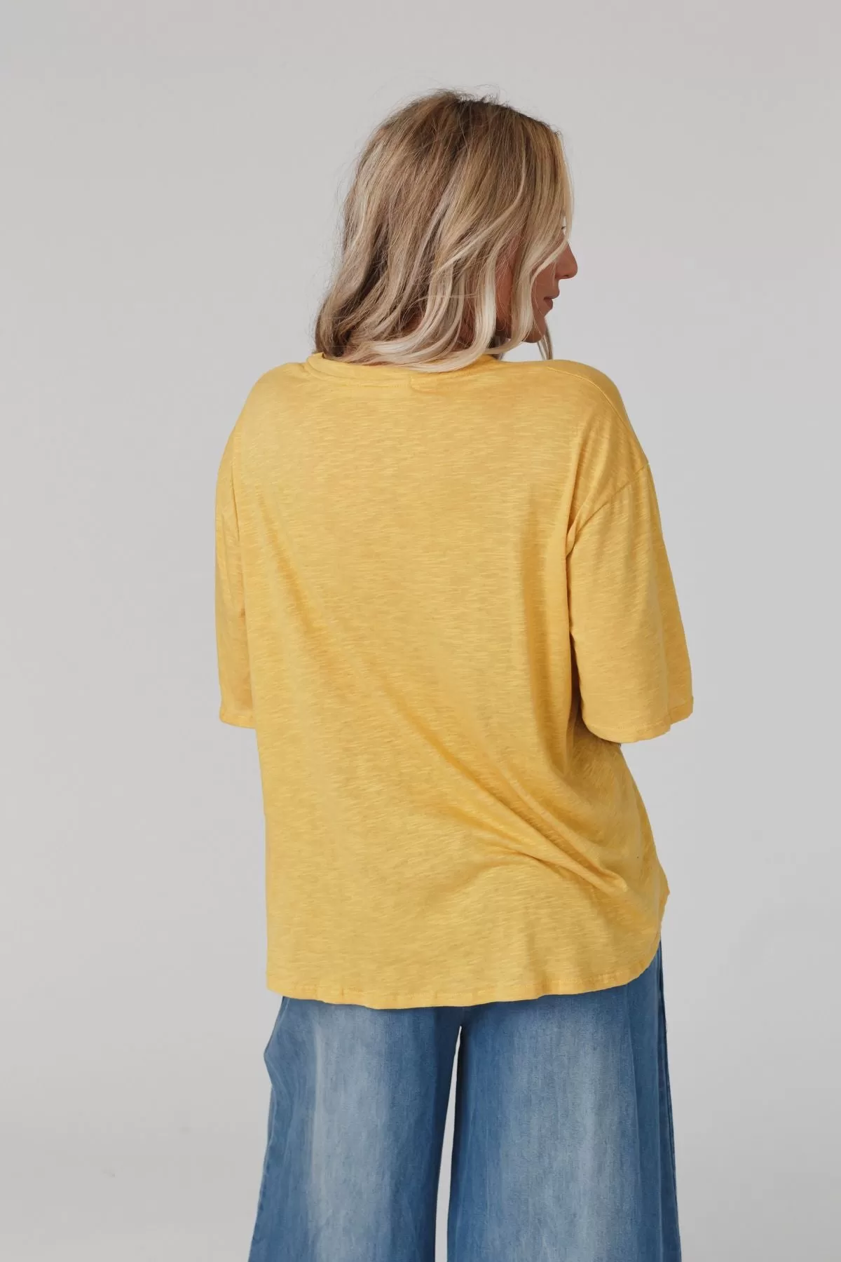 Your Favorite Slub Tee Shirt - Mustard