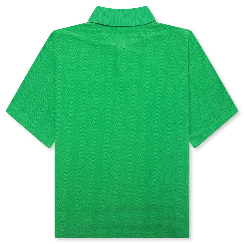 Zen Terry Boxy Polo - Green